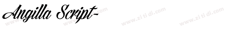 Angilla Script字体转换